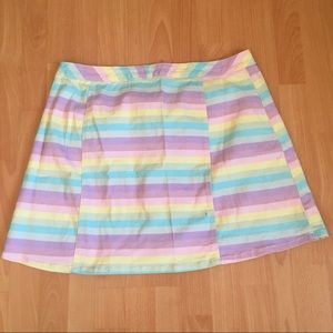 pastel striped unicorn rainbow skirt